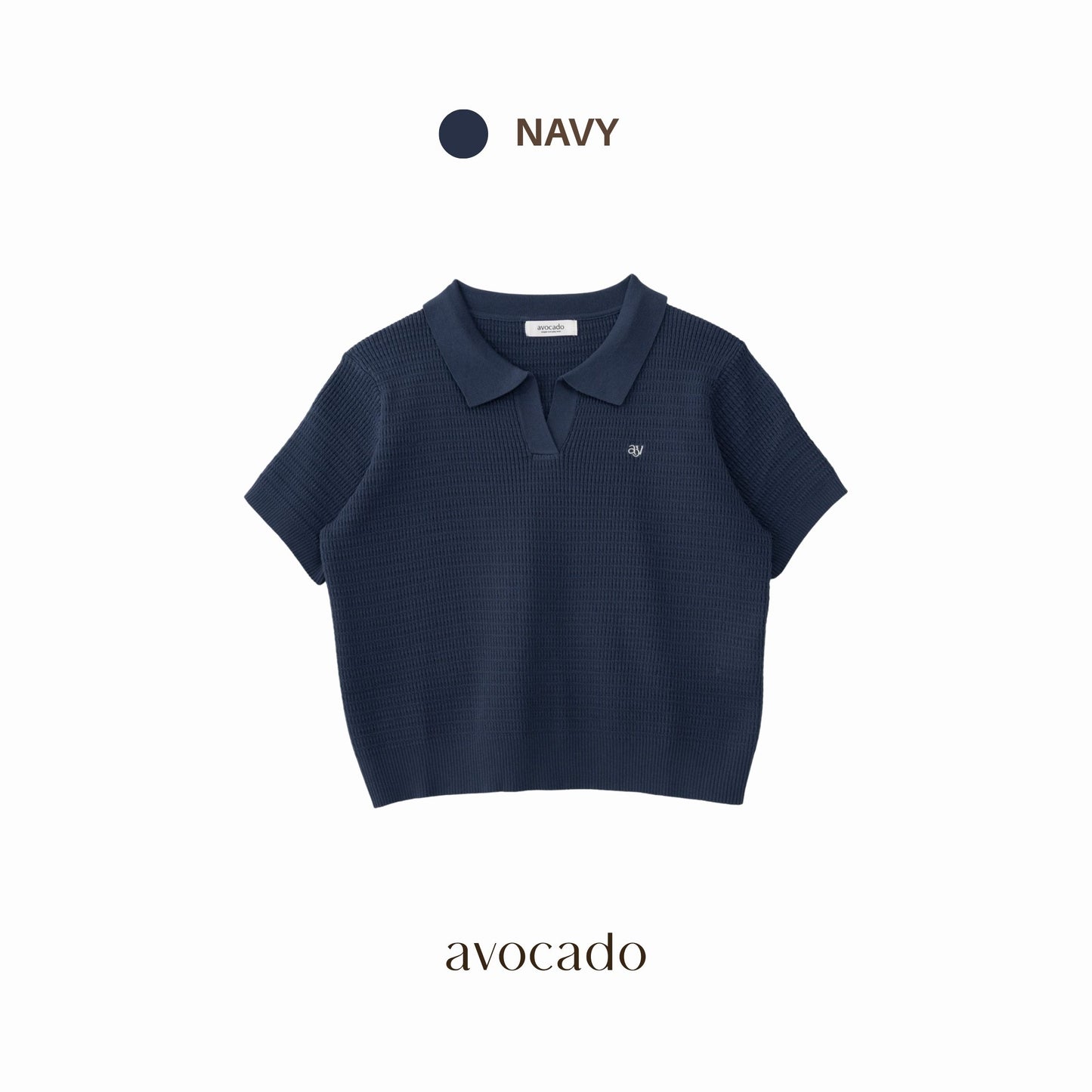 avocado - Lunar Polo Tops เสื้อโปโลแขนสั้น ใส่สบาย ใส่ได้ทุกวัน I อกได้ถึง 52"