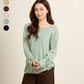 avocado - Loose-Lie Knit Tops เสื้อแขนยาวเนื้อผ้าเบา ๆ ใส่ง่าย แมตช์ได้หลายลุค