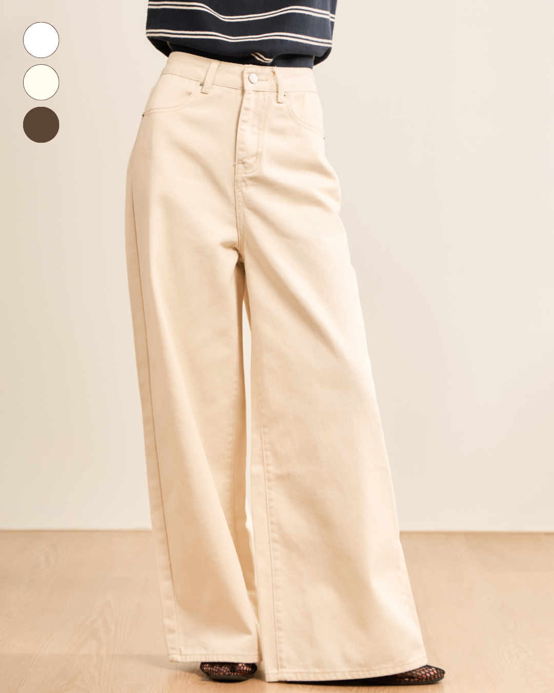 avocado - Seamless Denim Trousers กางเกงยีนส์ทรงกระบอกกว้าง เนื้อผ้า Cotton I มีไซส์ S-XL