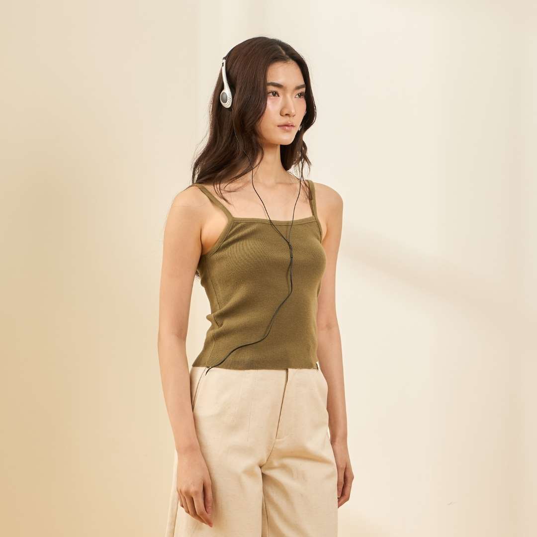 avocado - Matte Singlet เสื้อกล้ามไหมพรม เนื้อผ้าหนานุ่ม