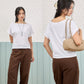 avocado - Aster top เสื้อยืดเบสิค ทรงคอปาด ดีไซน์เก็บเอวเข้า แมตช์ง่าย I มี 2 ไซส์