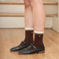 avocado - Couple Sock ถุงเท้าดีไซน์ตัดขอบสี