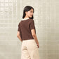 avocado - Shadow Shade Polo Tops เสื้อโปโลทรงครอป ยืดได้เยอะ ไม่ต้องรีด