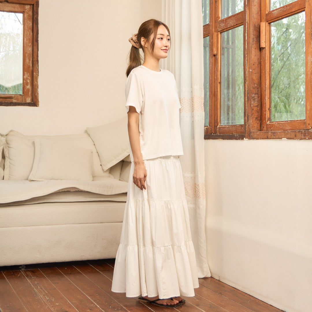 avocado - Waven Tee เสื้อยืดสีพื้น Oversize เนื้อผ้า Lyocell ผสม Linen I มี 2 ไซส์