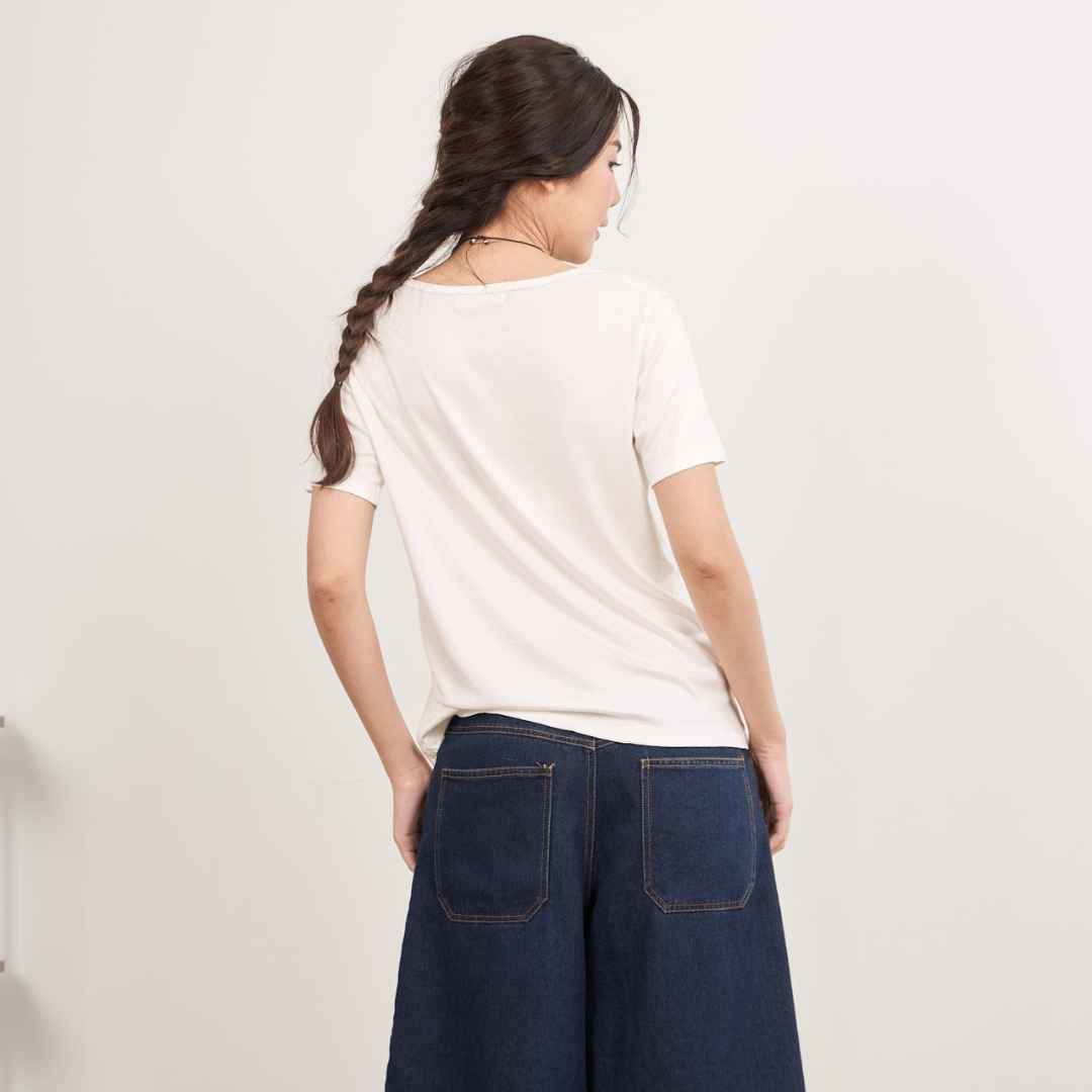 avocado - Gelato basic tee เสื้อยืดคอยู ทรงเบสิค ผ้าใส่สบาย ไม่ร้อน