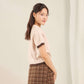 avocado - Twinny Knit Polo เสื้อโปโลทรงครอป เนื้อผ้าไหมพรม ดีเทลขอบทูโทน
