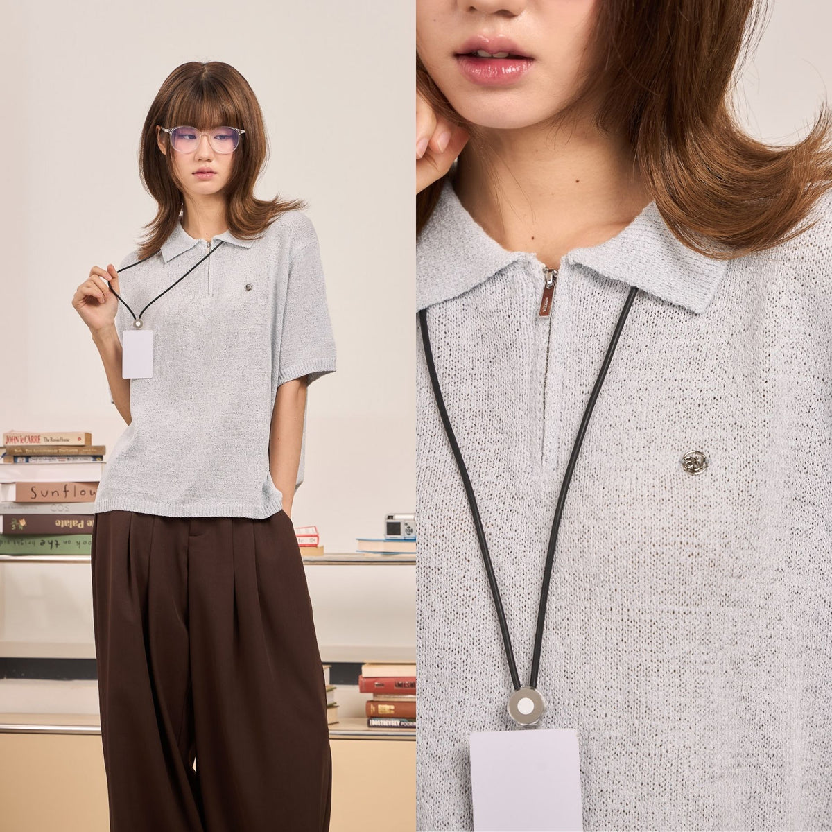 avocado - Lorin polo top เสื้อโปโลเนื้อผ้าไหมพรม ผ้านุ่ม ไม่โปร่ง I มี 2 ไซส์