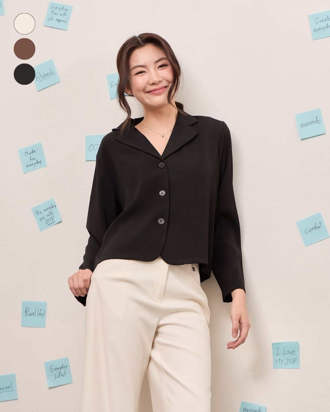 avocado - Beannie crop blazer เสื้อเบลเซอร์ทรงครอป กึ่งทางการ