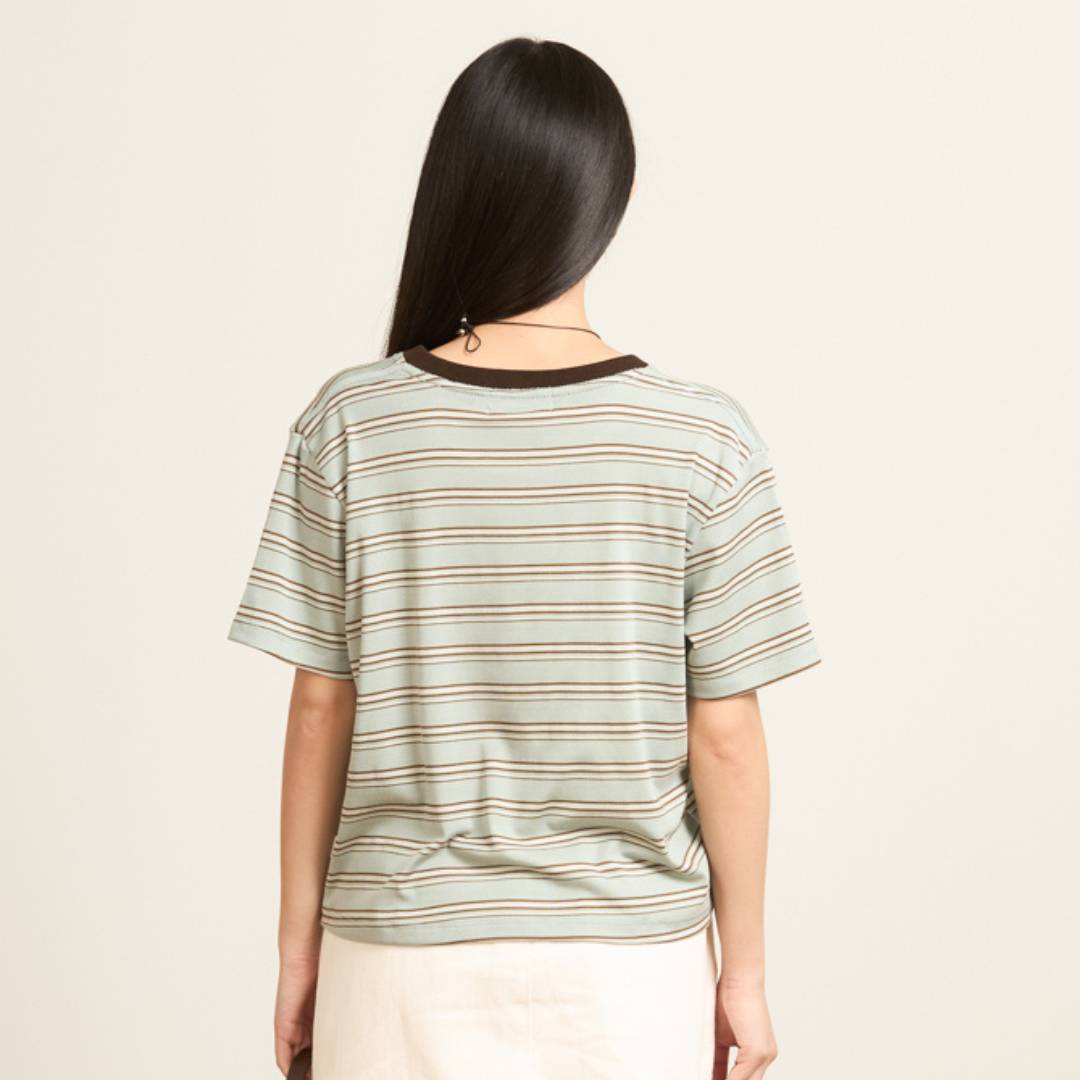 avocado - E-ros Line Top เสื้อยืดลายทาง ผ้าใส่สบาย ระบายอากาศได้ดี I มี 2 ไซส์