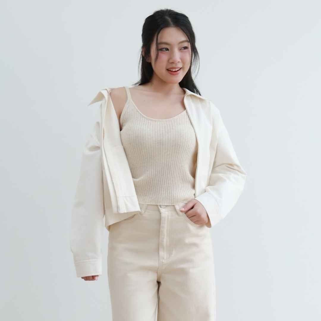 avocado - Swift Knit Camisole เสื้อกล้ามผ้าร่องใหญ่ ทรงสวย
