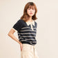 avocado - Ease-ful Polo Top เสื้อโปโลลายทางคอปกทูโทน เบสิค แมตช์ง่าย