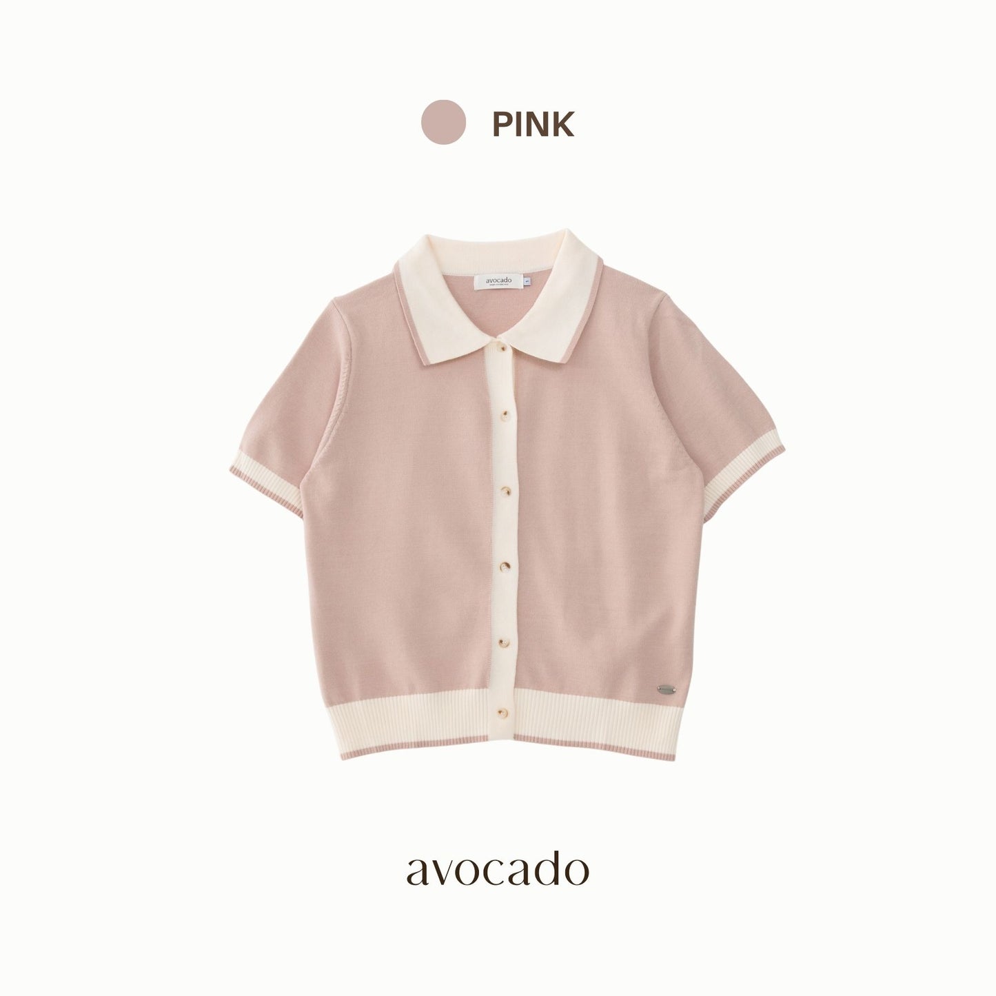 avocado - Tiramisu Knit Polo เสื้อโปโลตัดขอบ Soft & Smooth Knit เนื้อผ้านุ่ม ใส่สบาย