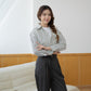 avocado - Rico Line Shirt เสื้อเชิ้ตลายทางดีเทลเนื้อผ้าอัดยับ