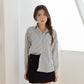 avocado - Rico Line Shirt เสื้อเชิ้ตลายทางดีเทลเนื้อผ้าอัดยับ