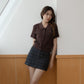 avocado - Obel Mini Skirt กระโปรงผ้า wool ลายสก็อต