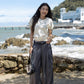 avocado - Royal Trouser กางเกงเอวต่ำทรงกระบอกใหญ่