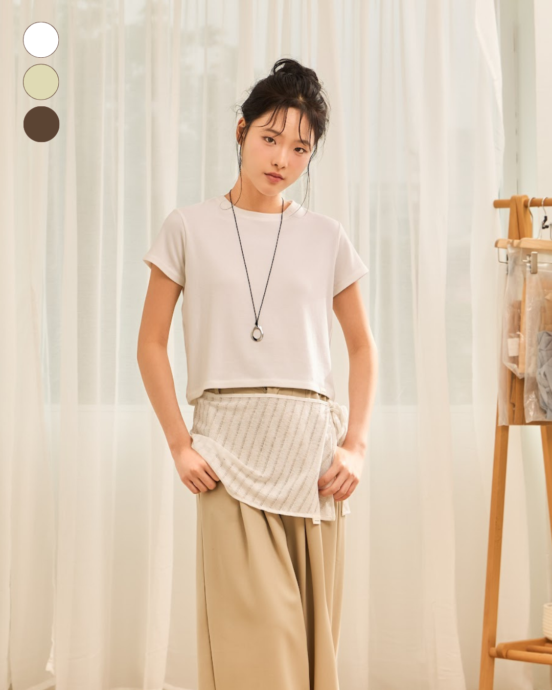 avocado - Lumio Tee เสื้อยืดเนื้อผ้าธรรมชาติ ทรงพอดีตัว เนื้อผ้านุ่ม เด้ง