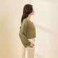 avocado - Promise Knit Cardigan เสื้อคาร์ดิแกนทรงครอปถักโครเชต์ ผ้าบาง ใส่สบาย
