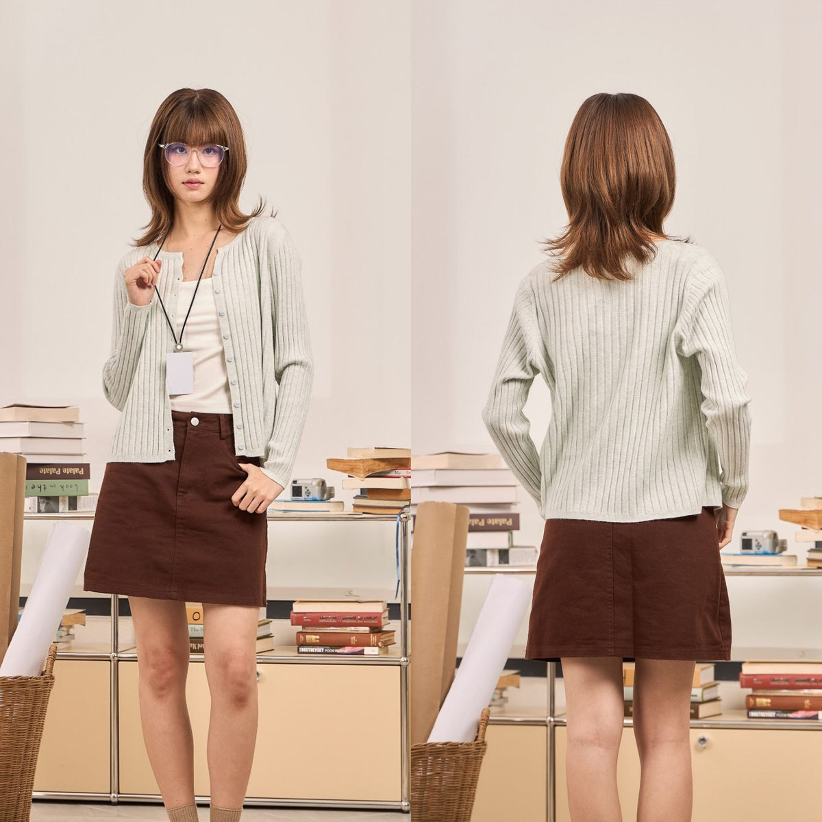 avocado - Celi knit cardigan คาร์ดิแกนผ้าร่อง ผ้านุ่ม I มี 3 ไซส์