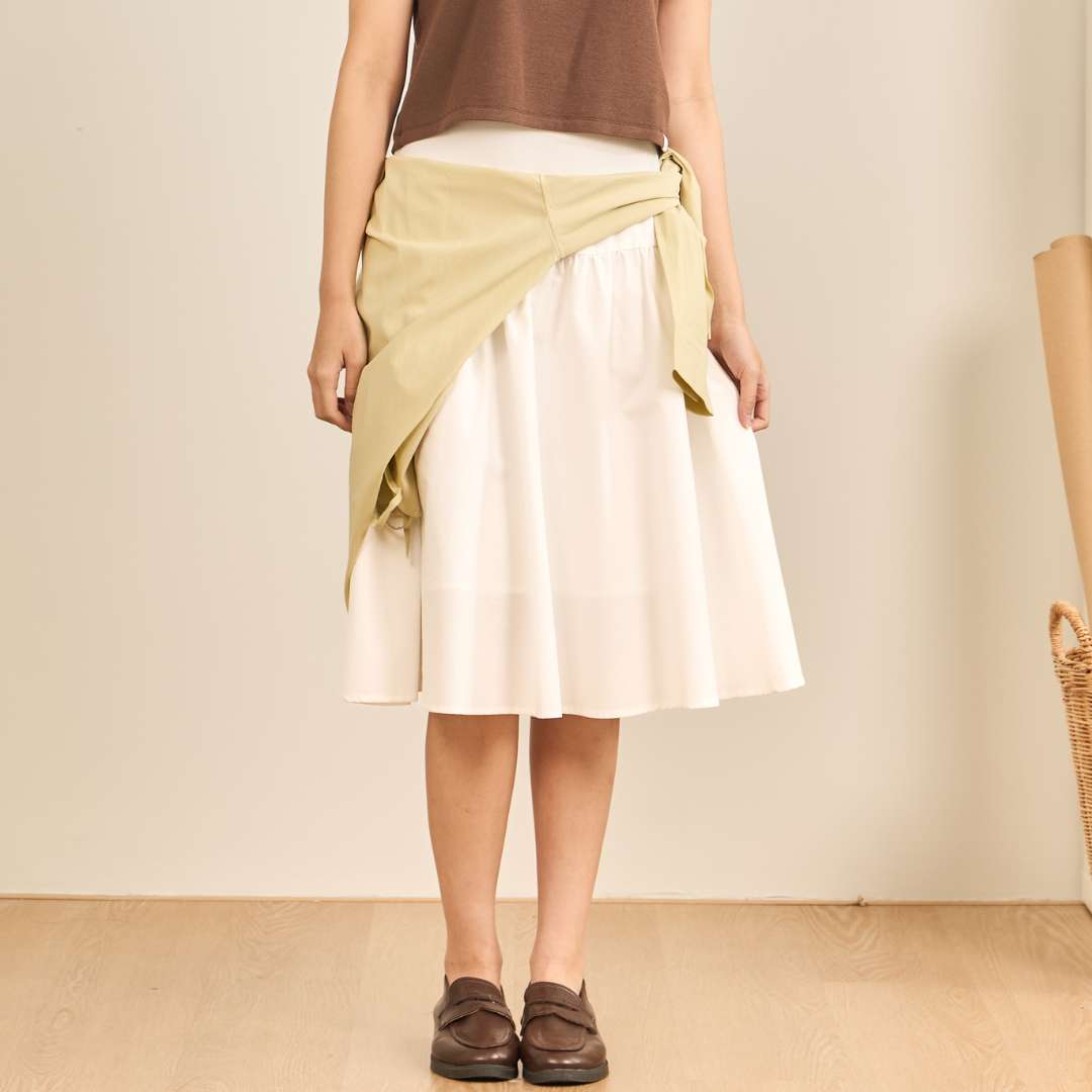 avocado - Lucia Skirt กระโปรงเอวสูง เนื้อผ้าธรรมชาติ I Size S-XL