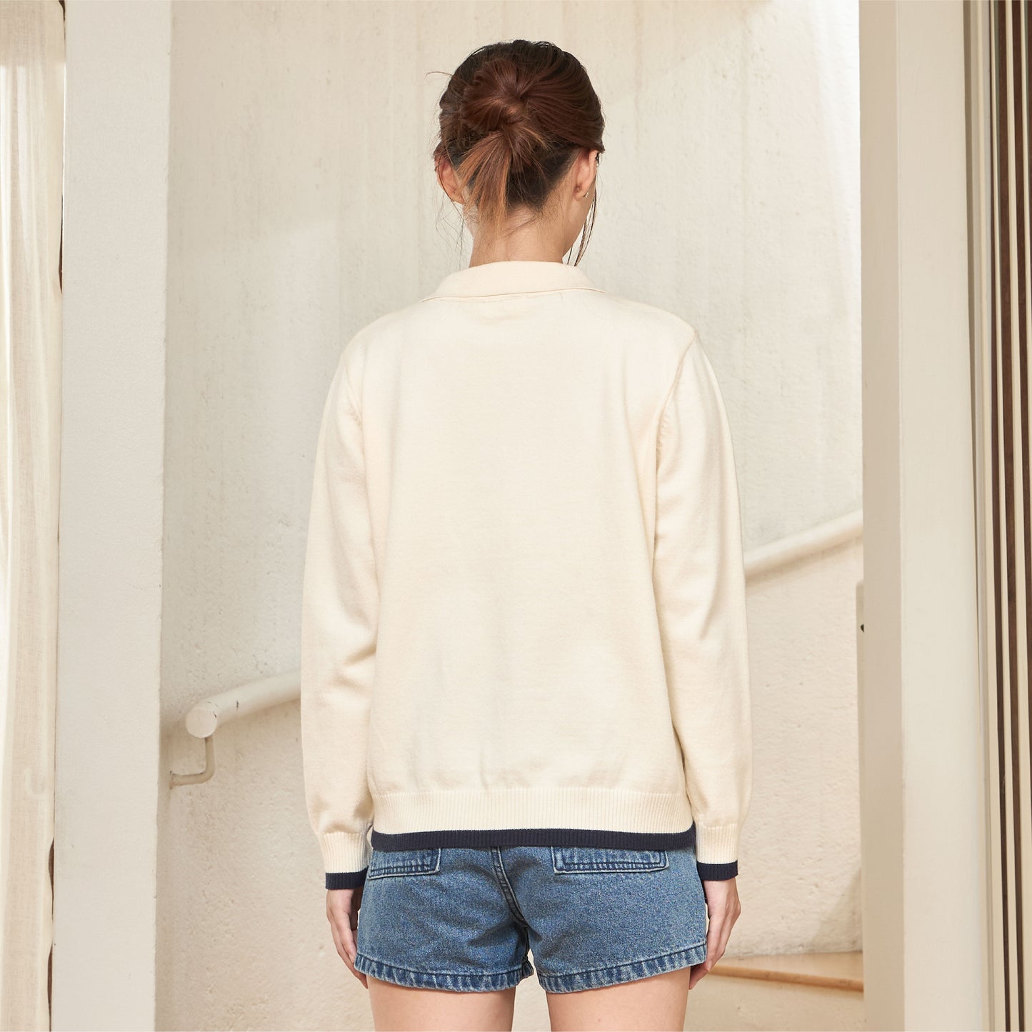 avocado - Mixen Knit Cardigan เสื้อโปโลคาร์ดิแกน เนื้อผ้านุ่ม