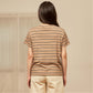 avocado - akita line tee เสื้อยืดลายทางผ้า Spandex นุ่มเด้ง ใส่สบาย I มีไซส์อก 40" และ 44"