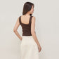 avocado - Nuna knit tank เสื้อกล้ามเนื้อผ้าไหมพรม ผ้านุ่ม ดีไซน์เว้าเอว