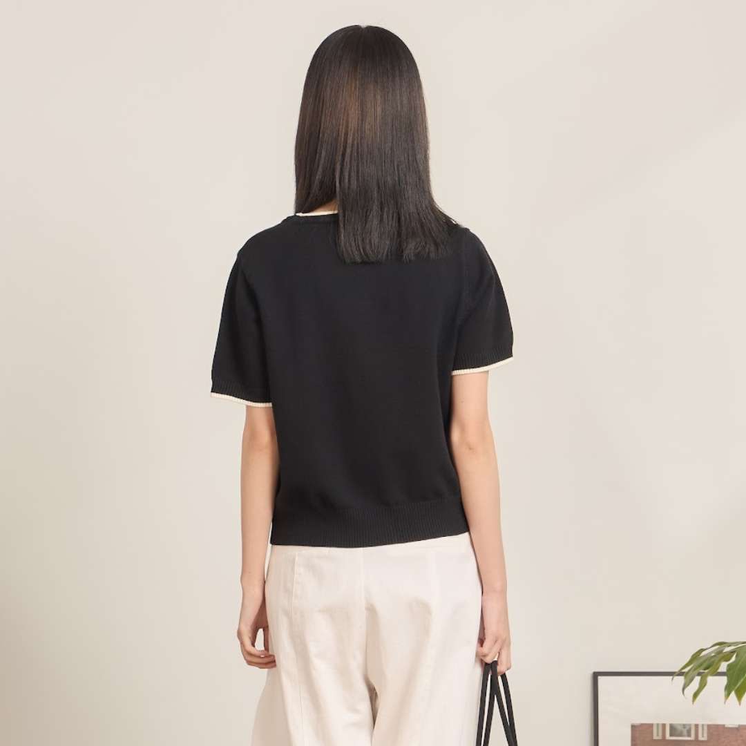 avocado - Louvre Pocket Tee เสื้อยืดไหมพรมแขนสั้นมีกระเป๋า