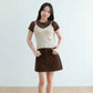 avocado - Bonbon soft camisole เสื้อกล้ามผ้าไหมพรม ทรงคอวี