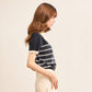avocado - Ease-ful Polo Top เสื้อโปโลลายทางคอปกทูโทน เบสิค แมตช์ง่าย