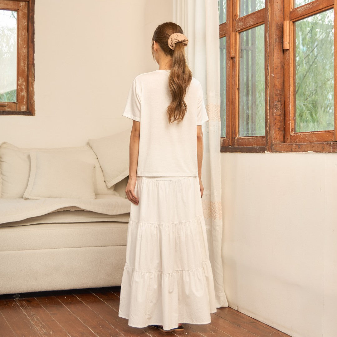 avocado - Waven Tee เสื้อยืดสีพื้น Oversize เนื้อผ้า Lyocell ผสม Linen I มี 2 ไซส์