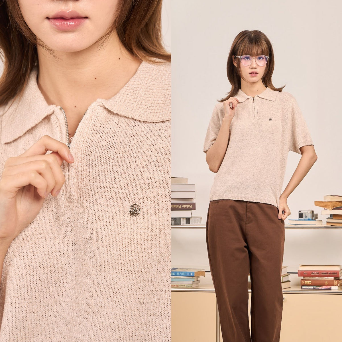 avocado - Lorin polo top เสื้อโปโลเนื้อผ้าไหมพรม ผ้านุ่ม ไม่โปร่ง I มี 2 ไซส์