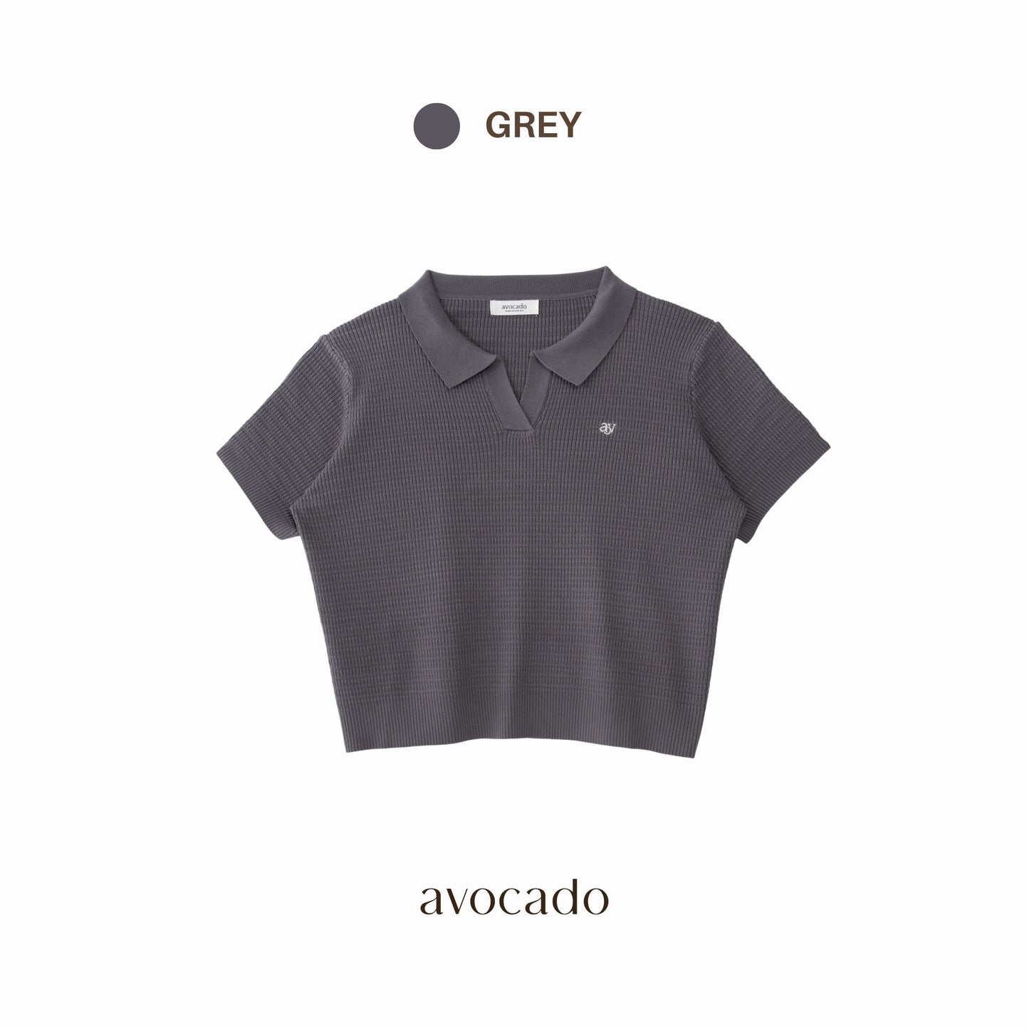 avocado - Lunar Polo Tops เสื้อโปโลแขนสั้น ใส่สบาย ใส่ได้ทุกวัน I อกได้ถึง 52"