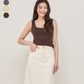 avocado - Nuna knit tank เสื้อกล้ามเนื้อผ้าไหมพรม ผ้านุ่ม ดีไซน์เว้าเอว