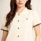 avocado - Airy-ann Crop Polo เสื้อโปโลครอปทูโทน