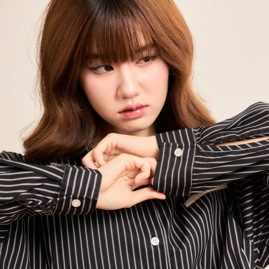 avocado - Morrow Overshirt เสื้อเชิ้ตลายทางทรง Oversize เนื้อผ้า Cotton ผสม