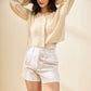 avocado - Minima Shorts กางเกงขาสั้น เนื้อผ้าลินินผสม