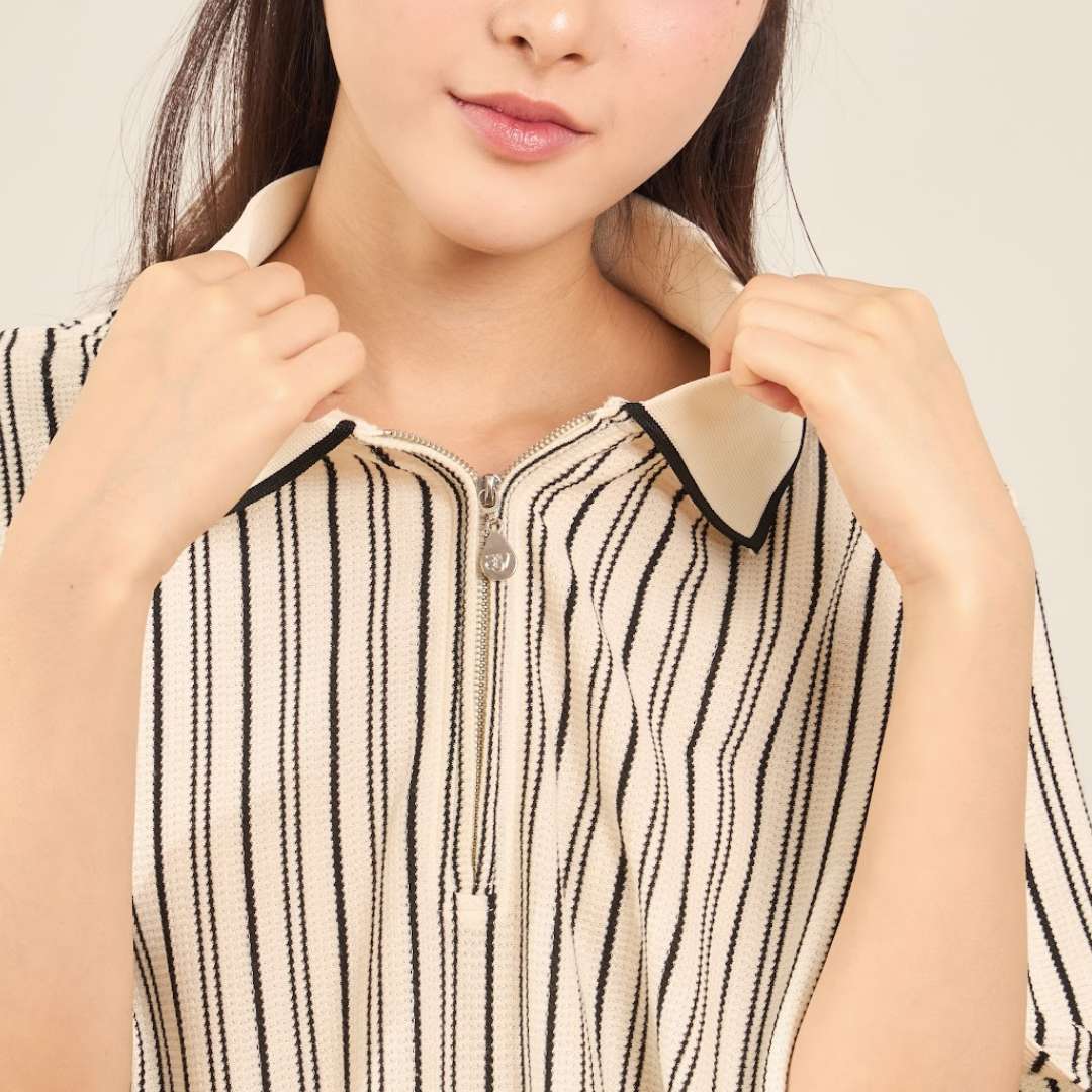 avocado - Harchi Zip Polo เสื้อโปโลผ้าใส่สบาย แต่งดีเทลซิป