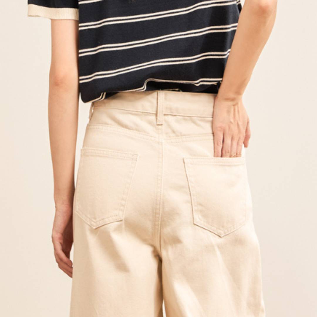 avocado - Seamless Denim Trousers กางเกงยีนส์ทรงกระบอกกว้าง เนื้อผ้า Cotton I มีไซส์ S-XL