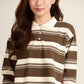 avocado - Greenville Sweater เสื้อสเวตเตอร์คอปก ลายทาง ผ้านุ่ม
