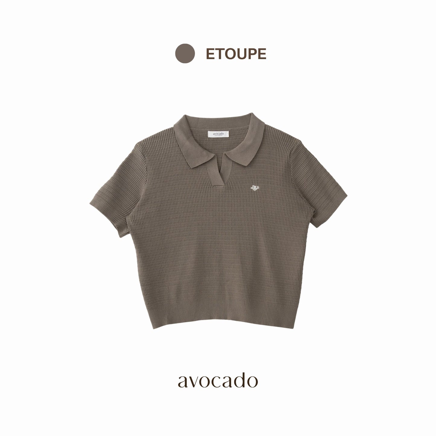 avocado - Lunar Polo Tops เสื้อโปโลแขนสั้น ใส่สบาย ใส่ได้ทุกวัน I อกได้ถึง 52"