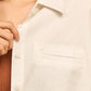 avocado - Clayey Shirt เสื้อเชิ้ตแขนสั้นลินินผสม ทรงหลวม ใส่สบาย