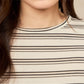 avocado - akita line tee เสื้อยืดลายทางผ้า Spandex นุ่มเด้ง ใส่สบาย I มีไซส์อก 40" และ 44"