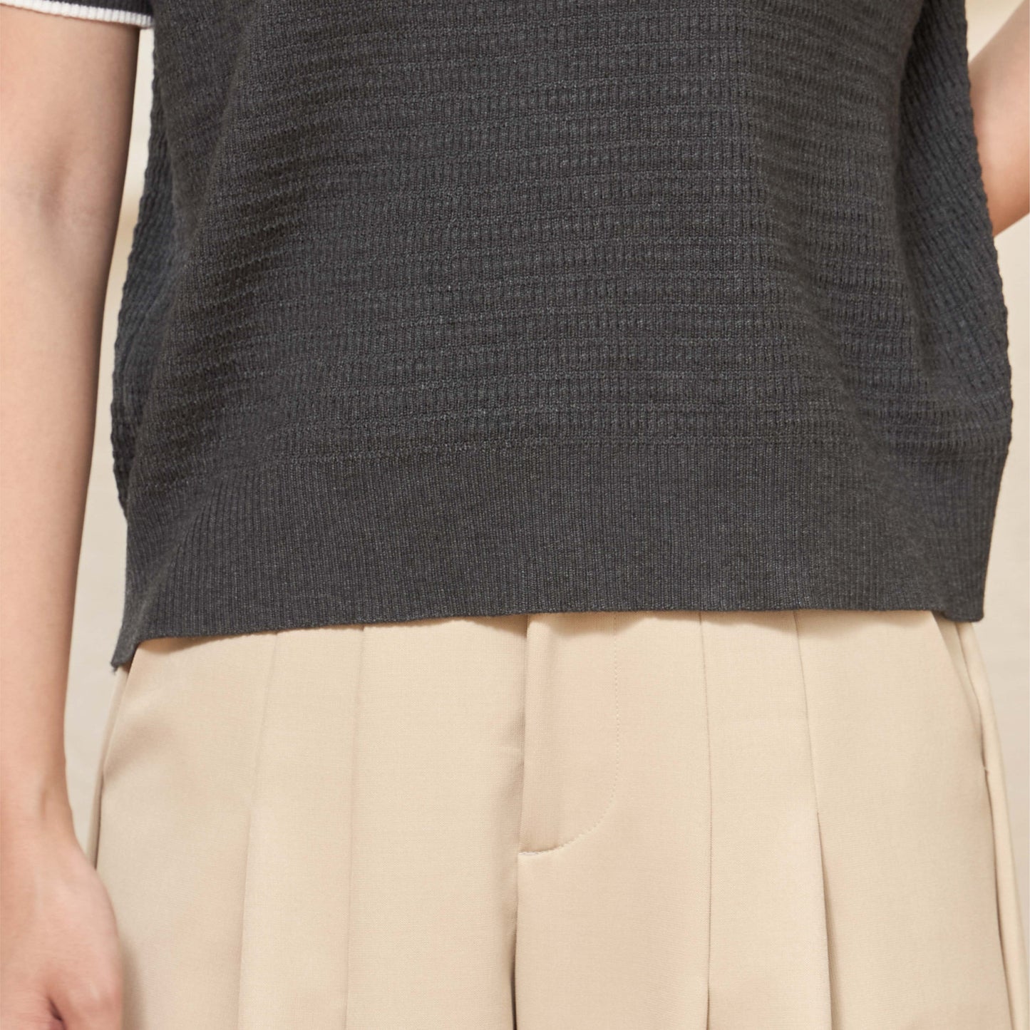 avocado - Churro Knit Polo เสื้อโปโลไหมพรม ยืดได้เยอะ ไม่ต้องรีด