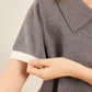 avocado - Twinny Knit Polo เสื้อโปโลทรงครอป เนื้อผ้าไหมพรม ดีเทลขอบทูโทน
