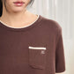avocado - Louvre Pocket Tee เสื้อยืดไหมพรมแขนสั้นมีกระเป๋า
