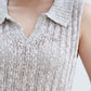 avocado - Haven Polo Tops เสื้อโปโลผ้าโครเชต์แขนกุด นุ่มฟู