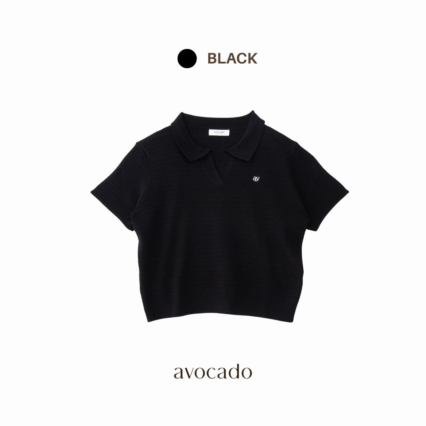 avocado - Lunar Polo Tops เสื้อโปโลแขนสั้น ใส่สบาย ใส่ได้ทุกวัน I อกได้ถึง 52"