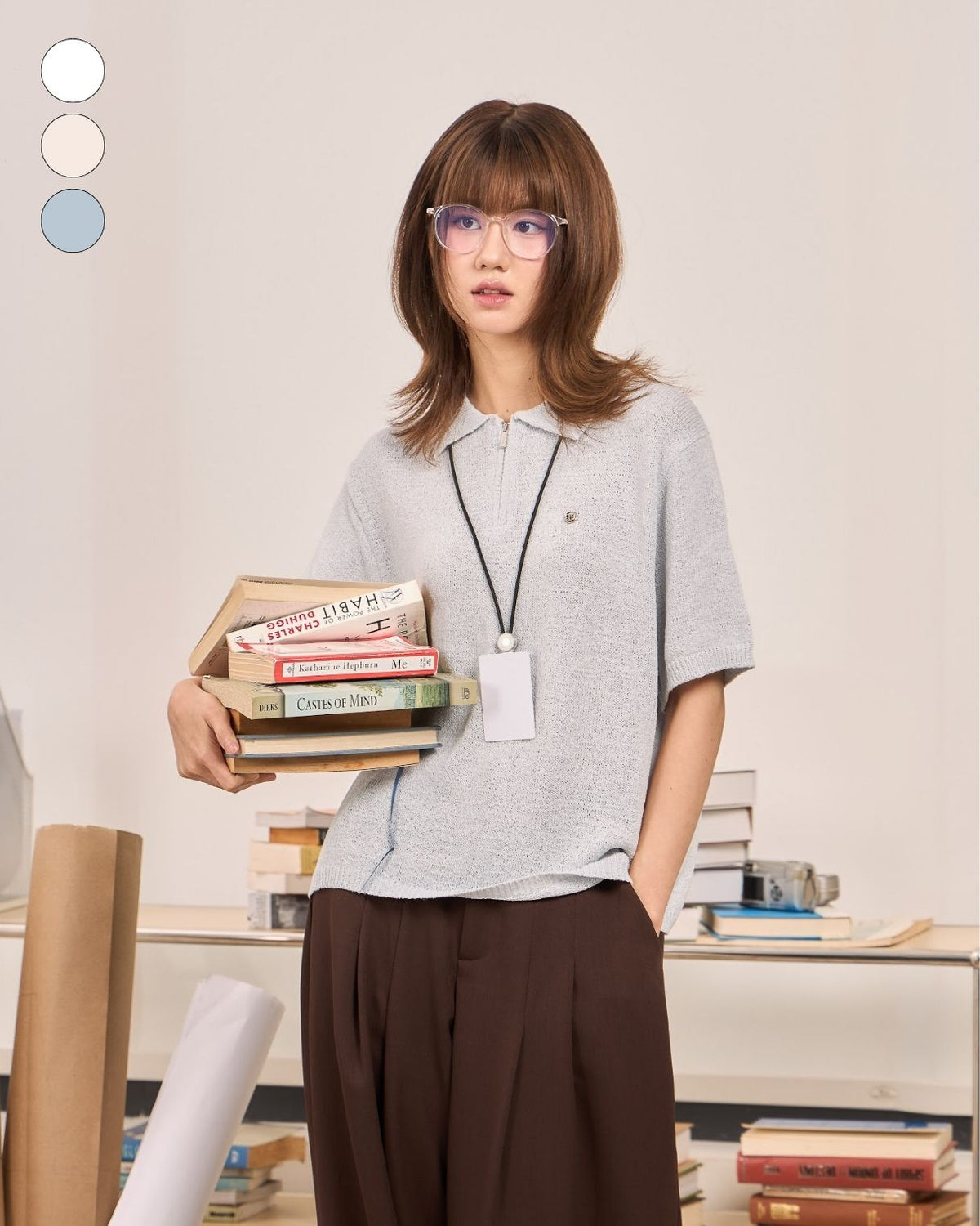 avocado - Lorin polo top เสื้อโปโลเนื้อผ้าไหมพรม ผ้านุ่ม ไม่โปร่ง I มี 2 ไซส์