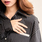 avocado - Morrow Overshirt เสื้อเชิ้ตลายทางทรง Oversize เนื้อผ้า Cotton ผสม